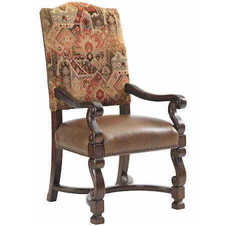 Aspen Upholstered Dining Arm Chair